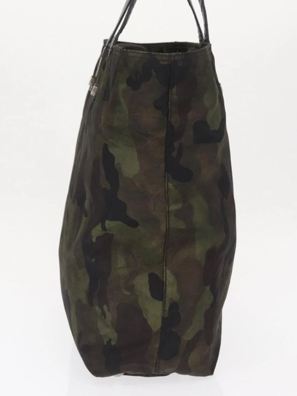 PRADA Camouflage Tote Bag Nylon Khaki Auth gh1628 - Picture 6 of 16